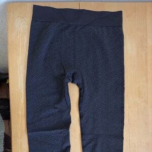 Title Nine Black Geometric Seamless Tights / Leggings Womens